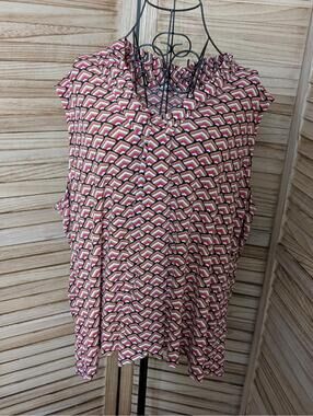 Calvin Klein Women's Sleeveless Cowl Neck Shirt Top Sz M Blouse Career Casual